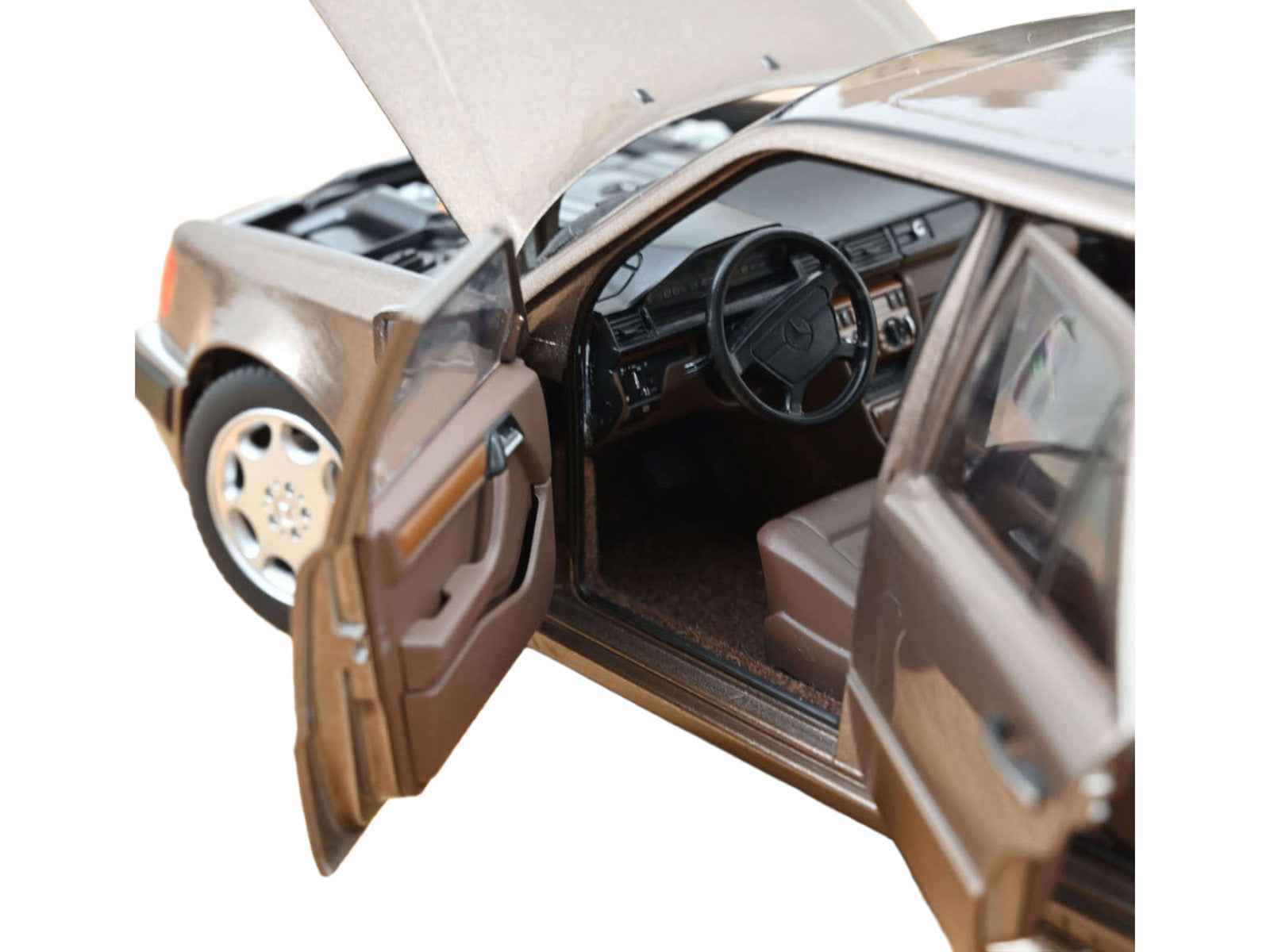 1990 Mercedes-Benz 500 E Impala Brown Metallic 1/18 Diecast Model Car by Norev Cartsfy Inc.