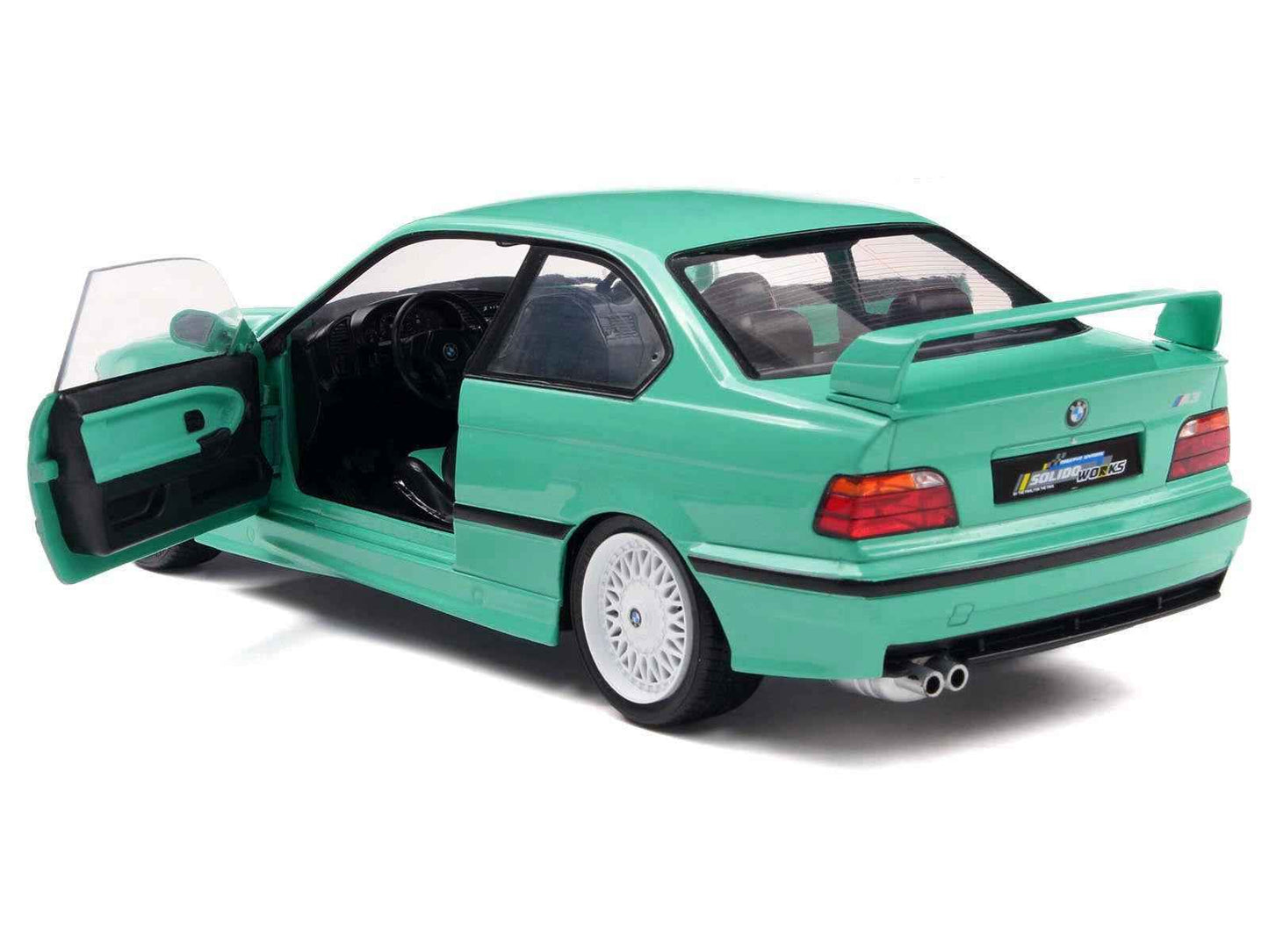1991 BMW E36 M3 "Solido Works" Mint Green with Mint Green Interior 1/18 Diecast Model Car by Solido Miniature Motors Default Title Default Title-