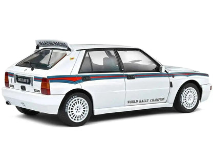 1992 Lancia Delta HF Integrale Evo 1 Martini 6 White with Blue and Red Stripes "World Rally Champion - Martini Racing" 1/18 Diecast Model Car by Solido Miniature Motors Default Title Default Title-