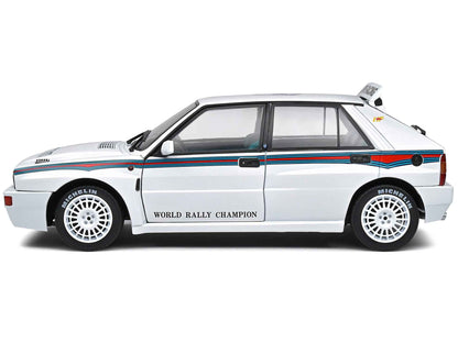 1992 Lancia Delta HF Integrale Evo 1 Martini 6 White with Blue and Red Stripes "World Rally Champion - Martini Racing" 1/18 Diecast Model Car by Solido Cartsfy Inc.