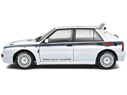 1992 Lancia Delta HF Integrale Evo 1 Martini 6 White with Blue and Red Stripes "World Rally Champion - Martini Racing" 1/18 Diecast Model Car by Solido Cartsfy Inc.