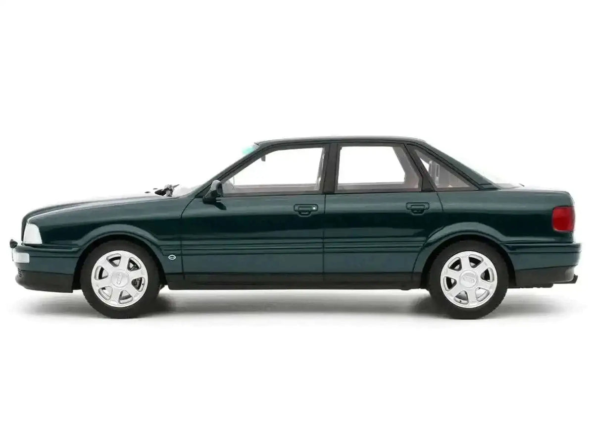 1993 Audi S2 Sedan Emerald Green Metallic Limited Edition to 2000 pieces Worldwide 1/18 Model Car by Otto Mobile Cartsfy Inc.