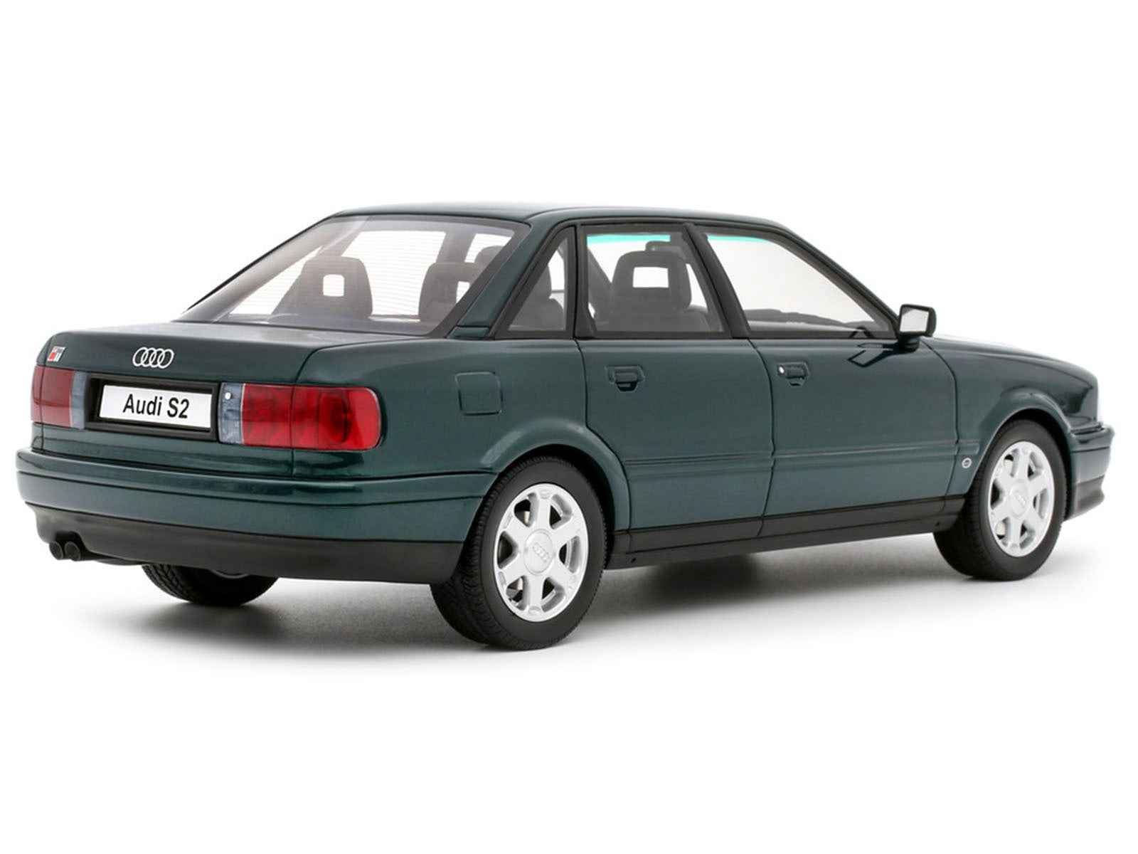 1993 Audi S2 Sedan Emerald Green Metallic Limited Edition to 2000 pieces Worldwide 1/18 Model Car by Otto Mobile Miniature Motors Default Title Default Title-