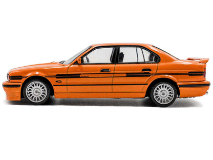 1994 BMW E34 Alpina B10 BiTurbo Orange Metallic with Black Stripes 1/43 Diecast Model Car by Solido Miniature Motors Default Title Default Title-