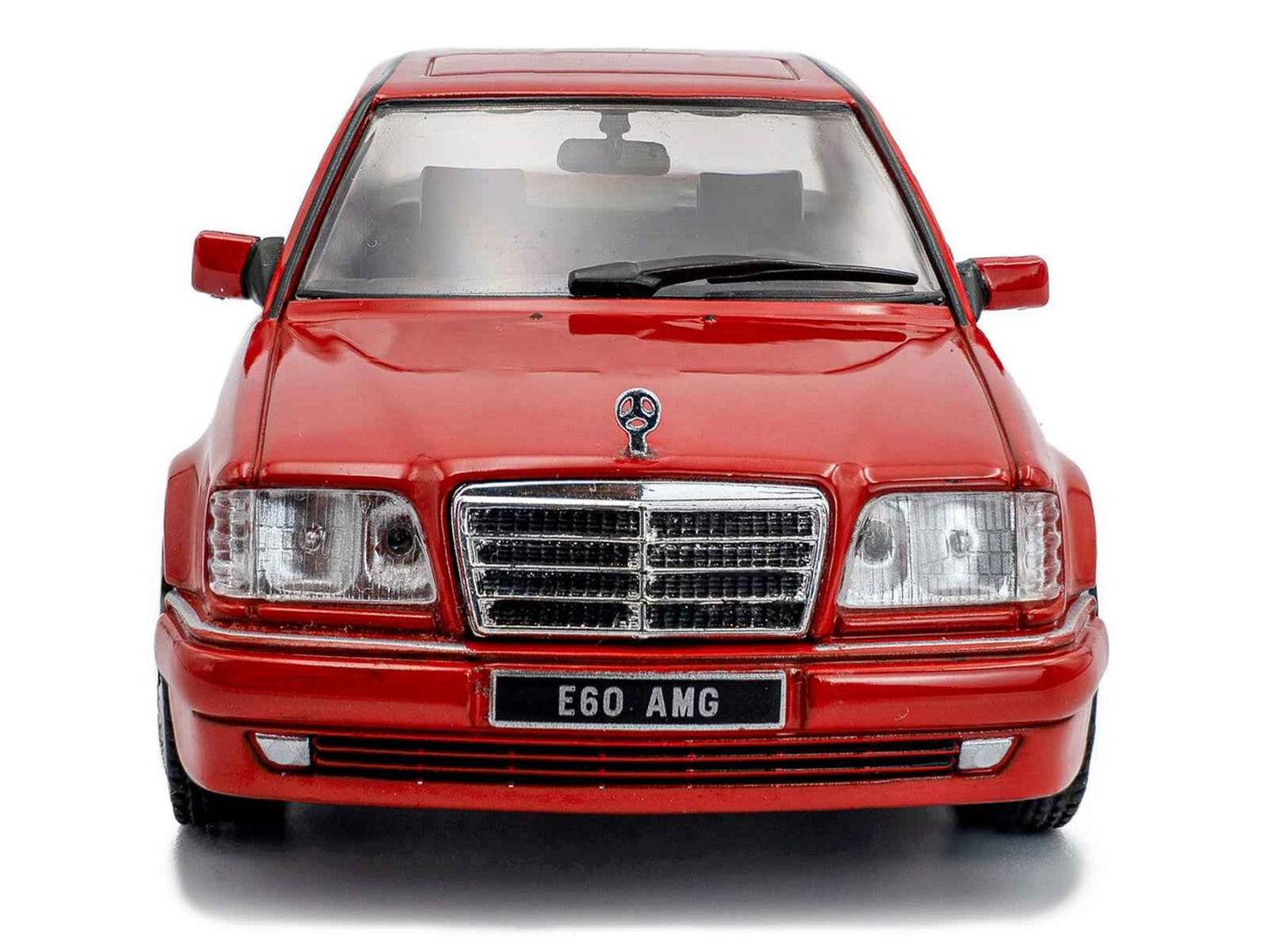 1994 Mercedes-Benz (W124) E60 AMG Signal Red 1/43 Diecast Model Car by Solido Miniature Motors Default Title Default Title-