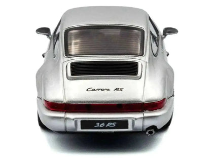 1994 Porsche 911 (964) RS Silver Metallic with Black Stripes 1/43 Diecast Model Car by Solido Cartsfy Inc.