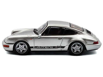 1994 Porsche 911 (964) RS Silver Metallic with Black Stripes 1/43 Diecast Model Car by Solido Miniature Motors Default Title Default Title-