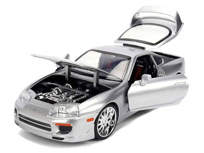 1995 Toyota Supra Silver Metallic "JDM Tuners" Series 1/24 Diecast Model Car by Jada Cartsfy Inc.