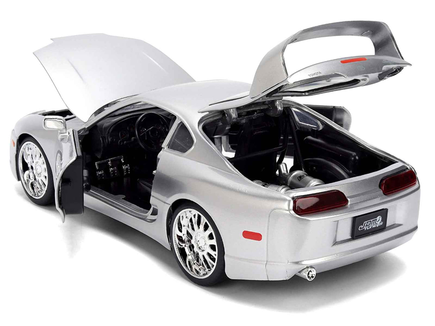 1995 Toyota Supra Silver Metallic "JDM Tuners" Series 1/24 Diecast Model Car by Jada Cartsfy Inc.