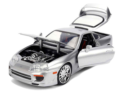 1995 Toyota Supra Silver Metallic "JDM Tuners" Series 1/24 Diecast Model Car by Jada Cartsfy Inc.