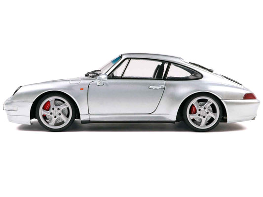 1996 Porsche 911 (993) 4S Polar Silver Metallic 1/18 Diecast Model Car by Solido Cartsfy Inc.