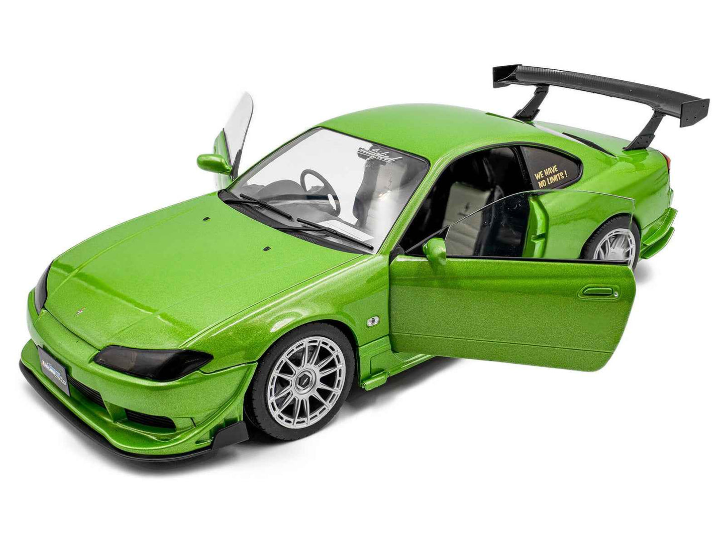 1999 Nissan Silvia S15 Spec-R Aero RHD (Right Hand Drive) "Never Satisfied" Green Metallic 1/18 Diecast Model Car by Solido Cartsfy Inc.