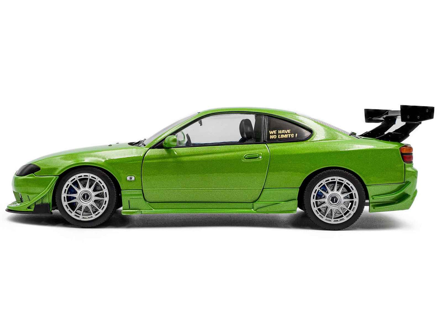1999 Nissan Silvia S15 Spec-R Aero RHD (Right Hand Drive) "Never Satisfied" Green Metallic 1/18 Diecast Model Car by Solido Cartsfy Inc.