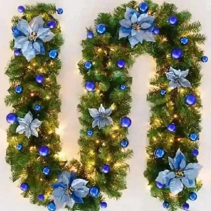 2.7 Meter Christmas Rattan Garland Decorative with LED lights