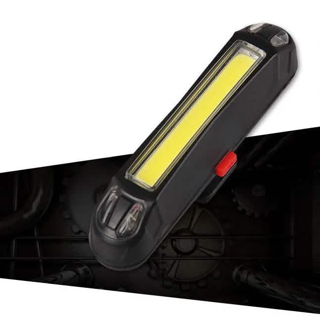 2-in-1 500LM Bicycle USB Rechargeable LED Bike Light Taillight Ultralight Warning Night Cartsfy Inc.