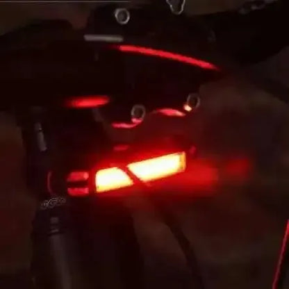 2-in-1 500LM Bicycle USB Rechargeable LED Bike Light Taillight Ultralight Warning Night Cartsfy Inc.