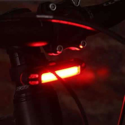 2-in-1 500LM Bicycle USB Rechargeable LED Bike Light Taillight Ultralight Warning Night Cartsfy Inc.