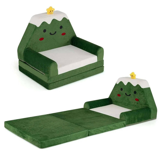2-in-1 Convertible Kids Sofa to Lounger with Christmas Patterns DirectDeals Default Title Default Title-