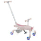 2-in-1 Kids Ride-on Push Car with LED Lighted Wheels-Pink Cartsfy Inc.