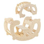 2-in-1 Rocking Horse Arch for Kids Montessori Climbing Toys with Arch Climber-Natural Cartsfy Inc.