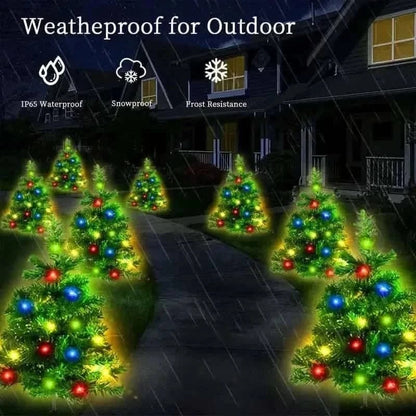 2-in-1 Solar Christmas Tree Lawn Light Cartsfy Inc.