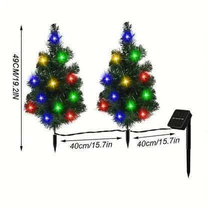 2-in-1 Solar Christmas Tree Lawn Light Cartsfy Inc.