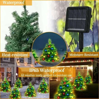 2-in-1 Solar Christmas Tree Lawn Light Cartsfy Inc.