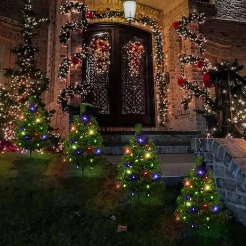 2-in-1 Solar Christmas Tree Lawn Light Cartsfy Inc.