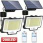 2-Pack: 200-LED/3Modes Upgraded Split Solar Motion Sensor Light Outdoor with Remote DailySale Default Title Default Title-