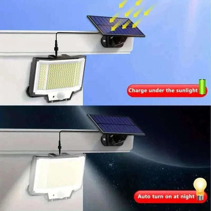 2-Pack: 200-LED/3Modes Upgraded Split Solar Motion Sensor Light Outdoor with Remote Cartsfy Inc.