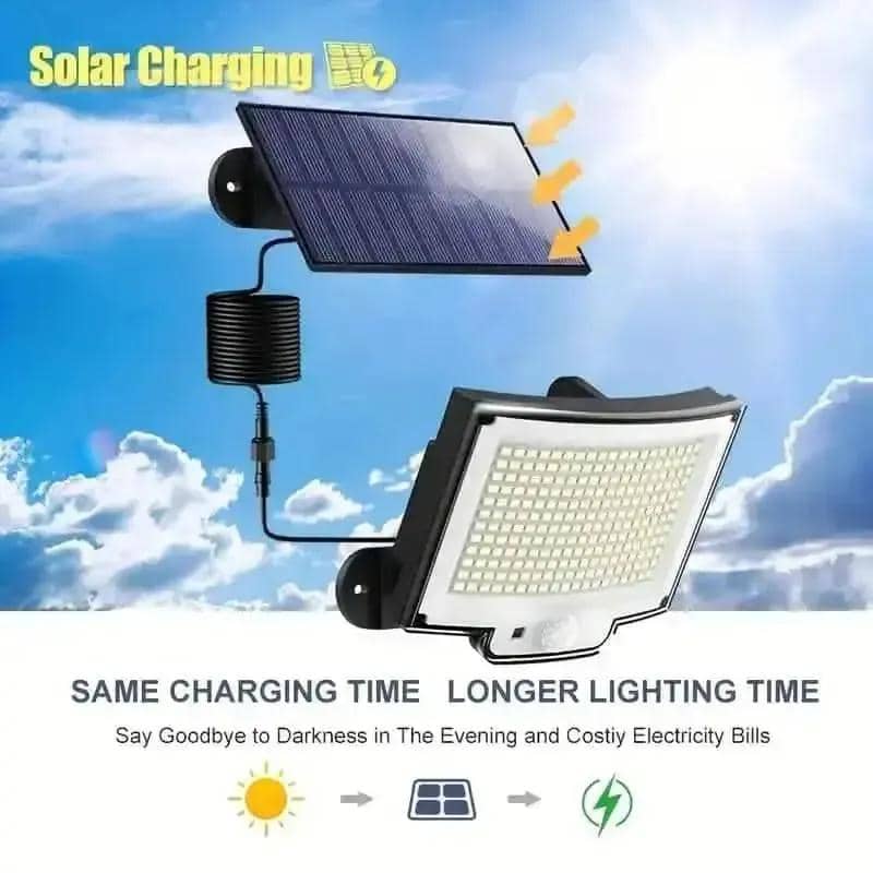 2-Pack: 228 LED Outdoor Split Solar Wall Lights DailySale Default Title Default Title-