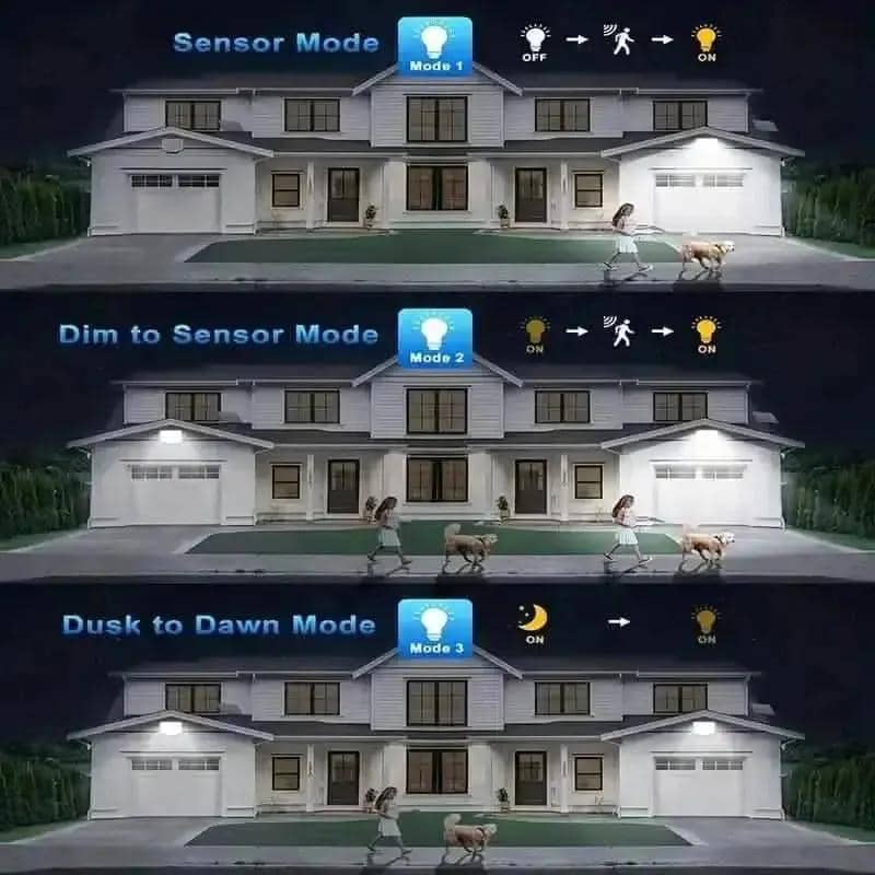 2-Pack: 228 LED Outdoor Split Solar Wall Lights DailySale Default Title Default Title-