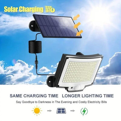 2-Pack: 228 LED Outdoor Split Solar Wall Lights Cartsfy Inc.