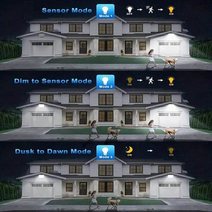 2-Pack: 228 LED Outdoor Split Solar Wall Lights Cartsfy Inc.