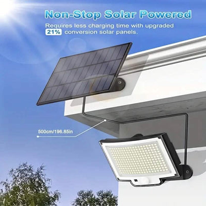 2-Pack: 228 LED Outdoor Split Solar Wall Lights Cartsfy Inc.