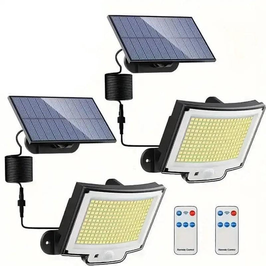 2-Pack: 228 LED Outdoor Split Solar Wall Lights DailySale Default Title Default Title-