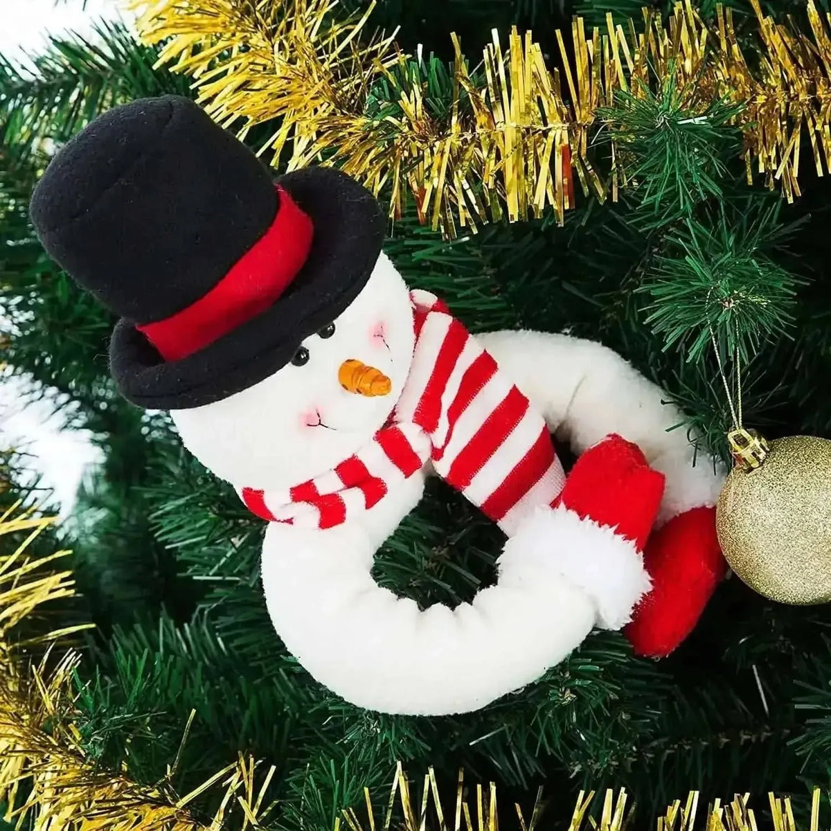 2-Pack: Christmas Curtain Buckle Doll Santa & Snowman Cartsfy Inc.