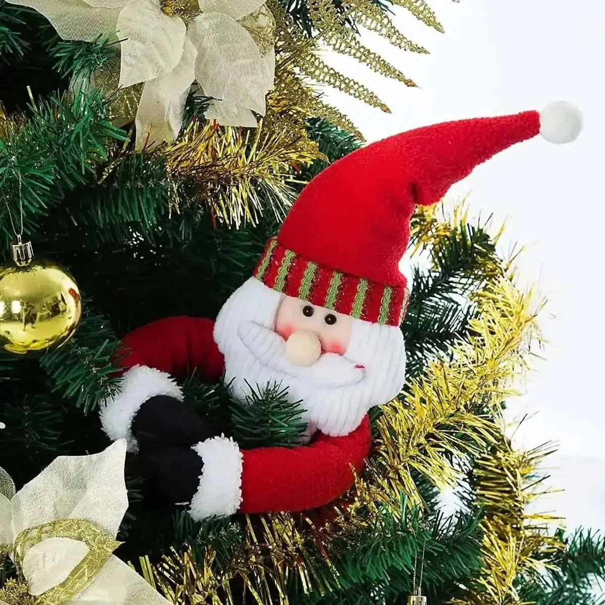 2-Pack: Christmas Curtain Buckle Doll Santa & Snowman Cartsfy Inc.