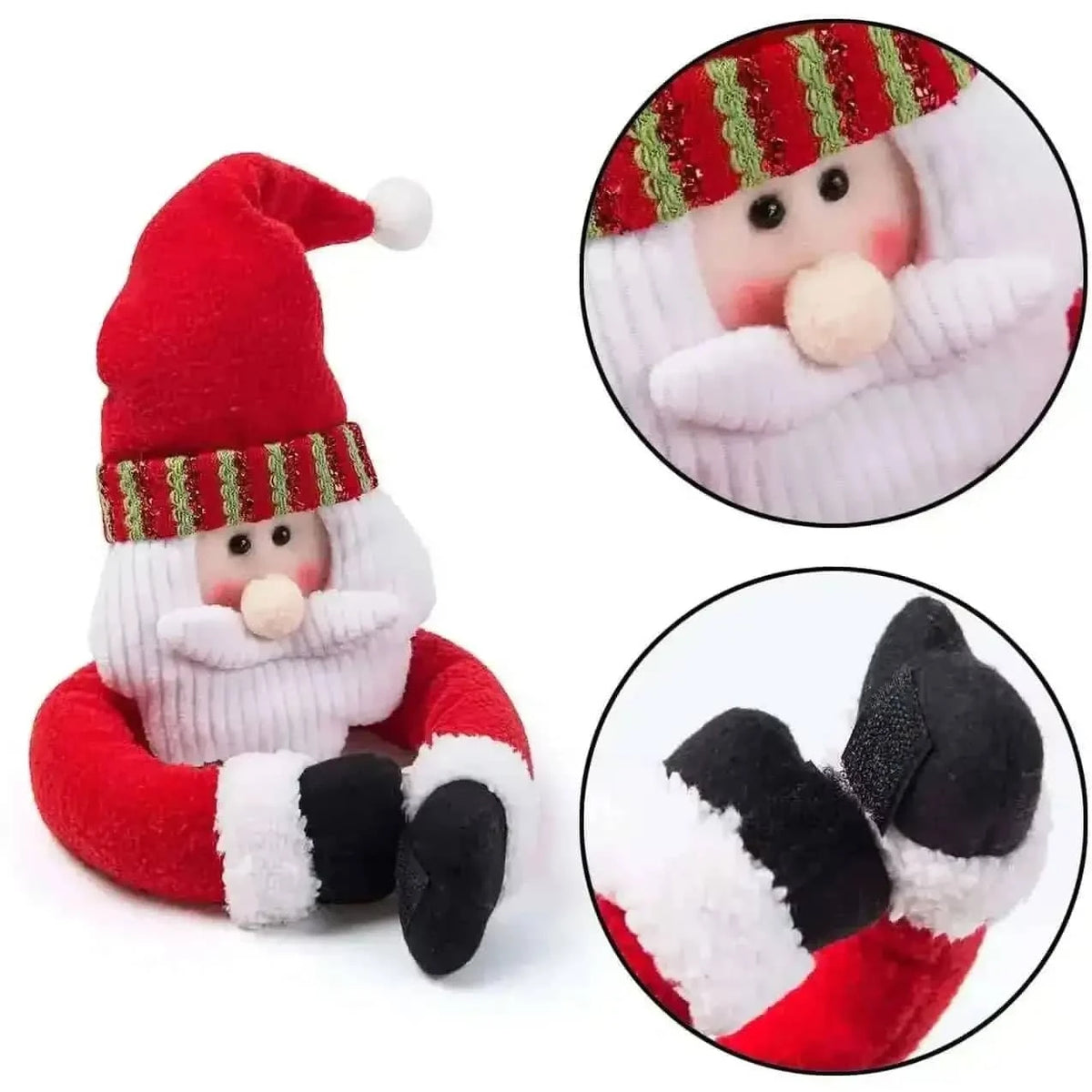 2-Pack: Christmas Curtain Buckle Doll Santa & Snowman Cartsfy Inc.