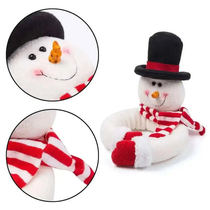2-Pack: Christmas Curtain Buckle Doll Santa & Snowman Cartsfy Inc.