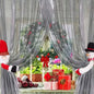 2-Pack: Christmas Curtain Buckle Doll Santa & Snowman décor