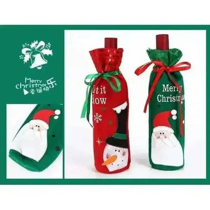 2-Pack: Christmas Decorations Red Wine Bag Cartsfy Inc.