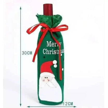 2-Pack: Christmas Decorations Red Wine Bag Cartsfy Inc.