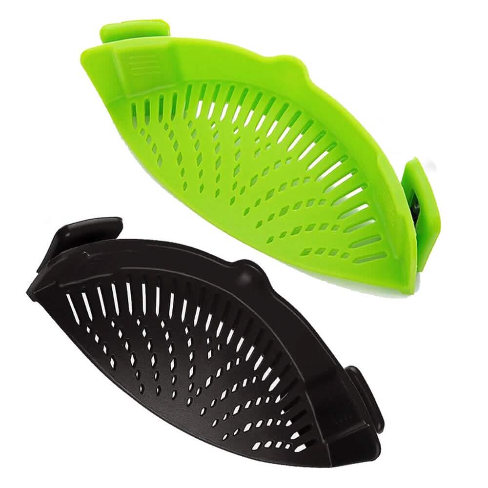 2-Pack: Easy Snap On Heat Resistance Silicone Kitchen Strainer Cartsfy Inc.