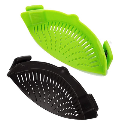 2-Pack: Easy Snap On Heat Resistance Silicone Kitchen Strainer Cartsfy Inc.