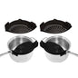 2-Pack: Easy Snap On Heat Resistance Silicone Kitchen Strainer Cartsfy Inc.