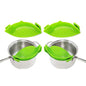 2-Pack: Easy Snap On Heat Resistance Silicone Kitchen Strainer Cartsfy Inc.