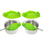 2 - Pack: Easy Snap On Heat Resistance Silicone Kitchen Strainer - Cartsfy Inc.