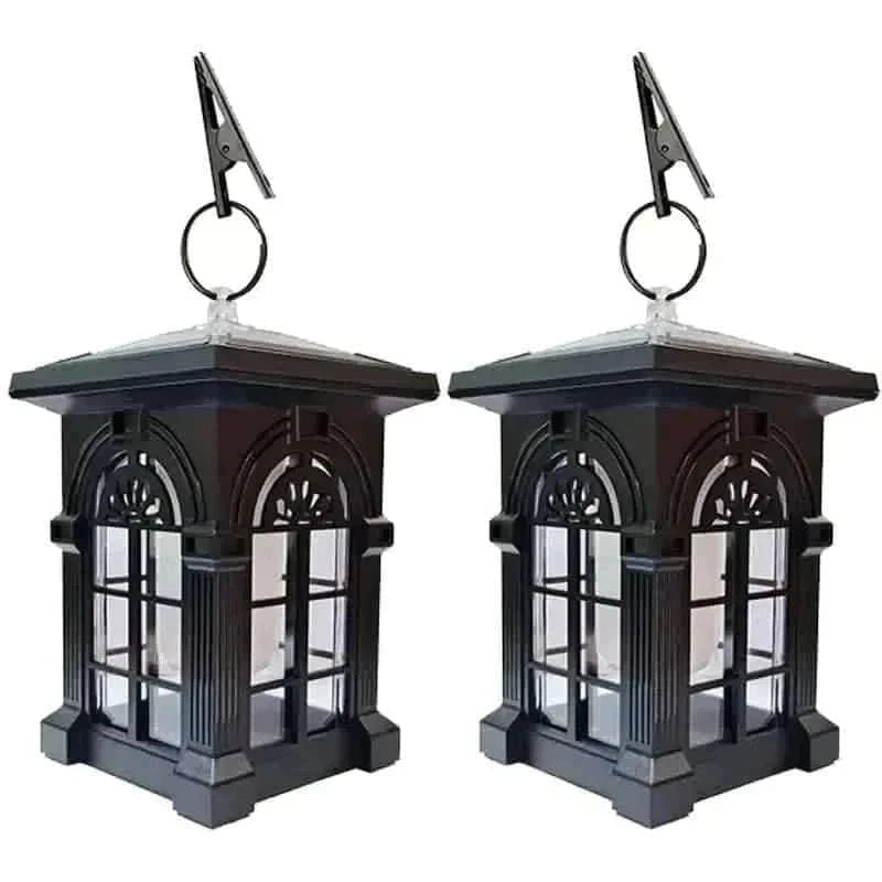 2-Pack: IP65 Waterproof Solar Outdoor Lights With Flickering Flame Cartsfy Inc.