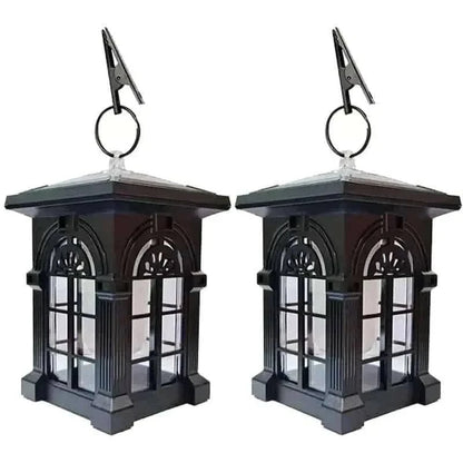 2-Pack: IP65 Waterproof Solar Outdoor Lights With Flickering Flame Cartsfy Inc.